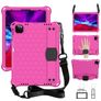 Mobigear HexStrap iPad Air 11 Inch (2025) Hoes EVA Schuim Backcover + Schouderband - Rood