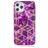 Mobigear Marble iPhone 12 Pro Max Hoesje Flexibel TPU Backcover - Paars