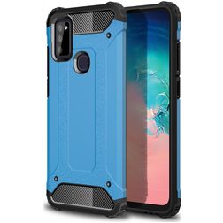 Mobigear Outdoor Samsung Galaxy M51 Hoesje Hardcase Backcover Shockproof - Blauw