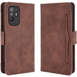 Mobigear Slide Wallet OPPO A94 5G Hoesje Bookcase Portemonnee - Bruin