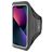 Mobiparts Comfort Fit Telefoonhouder Hardlopen iPhone 13 Pro Sport Hoesje Neopreen Sportarmband - Zwart
