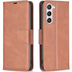 Mobigear Excellent Samsung Galaxy S24 Hoesje Bookcase Portemonnee - Bruin