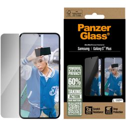 PanzerGlass Ultra-Wide Fit Privacy Samsung Galaxy S25 Plus Glazen Screenprotector Privacy - Case Friendly - Zwart
