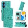 Mobigear Sunflower HONOR X7 Hoesje Bookcase Portemonnee - Groen