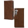 Mobilize Wallet Samsung Galaxy S26 Hoesje Echt Leer Bookcase Portemonnee - Bruin
