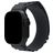 Mobilize Alpine Nylon Apple Watch Bandje Gespsluiting - 49/46/45/44 mm - Dark Grey