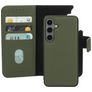 Mobiparts Samsung Galaxy S24 MagSafe Hoesje Echt Leer Uitneembare 2in1 Bookcase Portemonnee - Groen