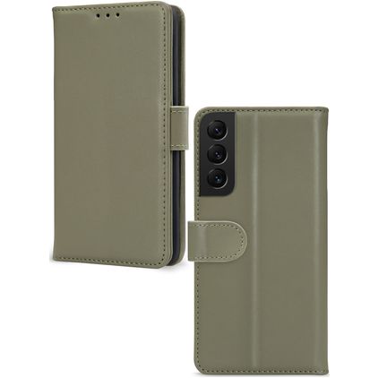 Mobilize Premium Gelly Wallet Samsung Galaxy S22 Hoesje Bookcase Portemonnee - Groen