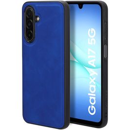 Mobiparts Classic Samsung Galaxy A17 MagSafe Hoesje TPU,Kunstleer Backcover - Sapphire Blue