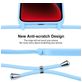 Mobigear Lanyard iPhone 15 Siliconen Hoesje met koord - Blauw