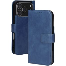 Mobiparts Classic Wallet iPhone 17 Pro MagSafe Hoesje Bookcase - Steel Blue
