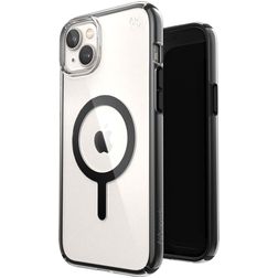 Speck Presidio Perfect Clear Geo iPhone 14 Plus MagSafe Hoesje Hardcase Backcover Shockproof - Transparant / Zwart