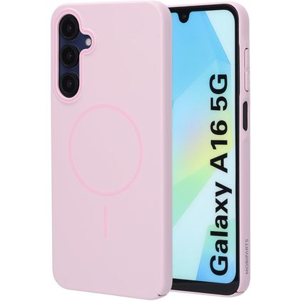 Mobiparts Slim Line Samsung Galaxy A16 MagSafe Hoesje Hardcase Backcover - Blush Pink