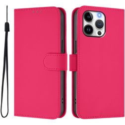 Mobigear Urban Wallet iPhone 16 Pro Max Hoesje Bookcase Portemonnee - Magenta