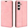 Mobigear Retro Slim Samsung Galaxy S24 FE Hoesje Bookcase Portemonnee - Roze