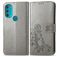 Mobigear Clover Motorola Moto G71 5G Hoesje Bookcase Portemonnee - Grijs