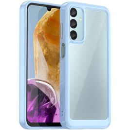 Mobigear Crystal Samsung Galaxy M15 Hoesje Hardcase Backcover - Blauw