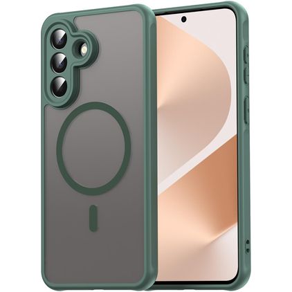 Mobigear Shockproof Samsung Galaxy A57 MagSafe Hoesje Hardcase Backcover - Groen