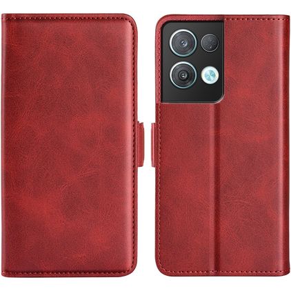 Mobigear Slim Magnet OPPO Reno 8 Pro 5G Hoesje Bookcase Portemonnee - Rood