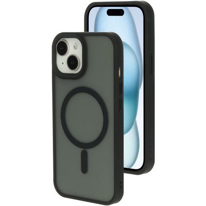 Mobiparts Hardcover iPhone 15 MagSafe Hoesje Hardcase Backcover - Satin Black