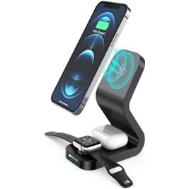 Mobigear Power base Draadloze lader Qi Wireless 15W 2A - Zwart Mobigear Power base Draadloze lader Qi Wireless 15W 2A - Zwart