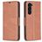 Mobigear Excellent Samsung Galaxy S24 Plus Hoesje Bookcase Portemonnee - Bruin