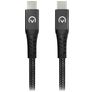 Mobilize Strong Nylon USB-C naar USB-C Kabel 1 Meter - Zwart