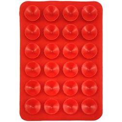 Mobigear EasyMount Zuignap Telefoonhouder - 24 Suction Cup - Rood Universeel