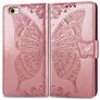 Mobigear Butterfly iPhone 16e Hoesje Bookcase Portemonnee - Roségoud