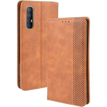 Mobigear Sensation OPPO Reno 3 Pro Hoesje Bookcase Portemonnee - Cognac