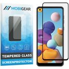 Mobigear Premium Samsung Galaxy A21 Glazen Screenprotector - Case Friendly - Zwart