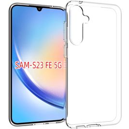 Mobigear Basics Doorzichtig Samsung Galaxy S23 FE Hoesje Flexibel TPU Backcover - Transparant