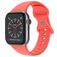 Mobigear Sport Dual Siliconen Apple Watch Bandje Druksluiting - 42/41/40/38 mm - Koraal