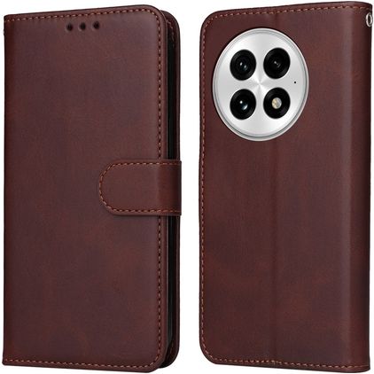 Mobigear Wallet OnePlus 13 Hoesje Bookcase Portemonnee - Bruin