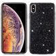 Mobigear Glitter iPhone XR Hoesje Hardcase Backcover - Zwart