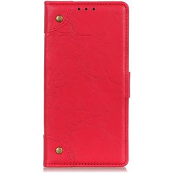 Mobigear Ranch Alcatel 1C (2019) Hoesje Bookcase Portemonnee - Rood