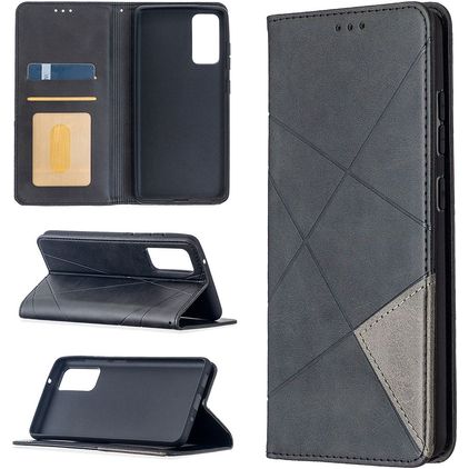 Mobigear Rhombus Slim Samsung Galaxy S20 FE Hoesje Bookcase - Zwart