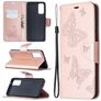 Mobigear Butterfly Samsung Galaxy S20 FE Hoesje Bookcase Portemonnee - Roségoud