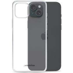 Mobilize Gelly Doorzichtig iPhone 15 Plus Hoesje Flexibel TPU Backcover - Transparant