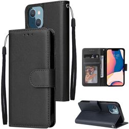 Mobigear Wallet iPhone 14 Plus Hoesje Bookcase Portemonnee - Zwart