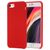 Mobigear Rubber Touch iPhone SE (2022) Siliconen Hoesje Backcover - Rood