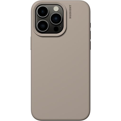 Nudient Base iPhone 15 Pro Max Siliconen Hoesje Backcover - Stone Beige