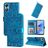 Mobigear Sunflower OPPO A17 Hoesje Bookcase Portemonnee - Blauw