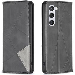 Mobigear Rhombus Slim Samsung Galaxy S25 Hoesje Bookcase - Zwart