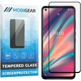 Mobigear Premium Wiko View 5 Plus Glazen Screenprotector - Case Friendly - Zwart