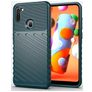 Mobigear Groove Samsung Galaxy A11 Hoesje Flexibel TPU Backcover - Groen
