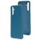Mobiparts Samsung Galaxy A04s Siliconen Hoesje Backcover - Blueberry Blue