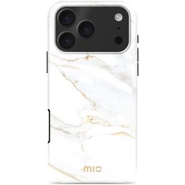 MIO iPhone 17 Pro Max MagSafe Hoesje Hardcase Backcover - White Marble