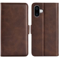 Mobigear Slim Magnet iPhone 16 Hoesje Bookcase Portemonnee - Bruin