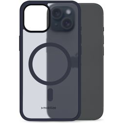Mobilize Hybrid Pro iPhone 15 MagSafe Hoesje Hardcase Backcover Shockproof - Blauw